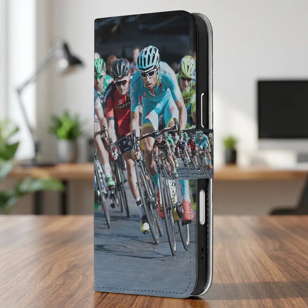 Apple iPhone 17 Pro Hoesje Maken met Foto Portemonnee Case fietsers design voorkant