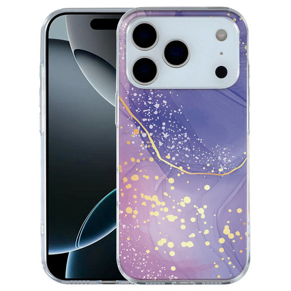 Apple iPhone 17 Pro Softcase Back cover Watercolor Paars