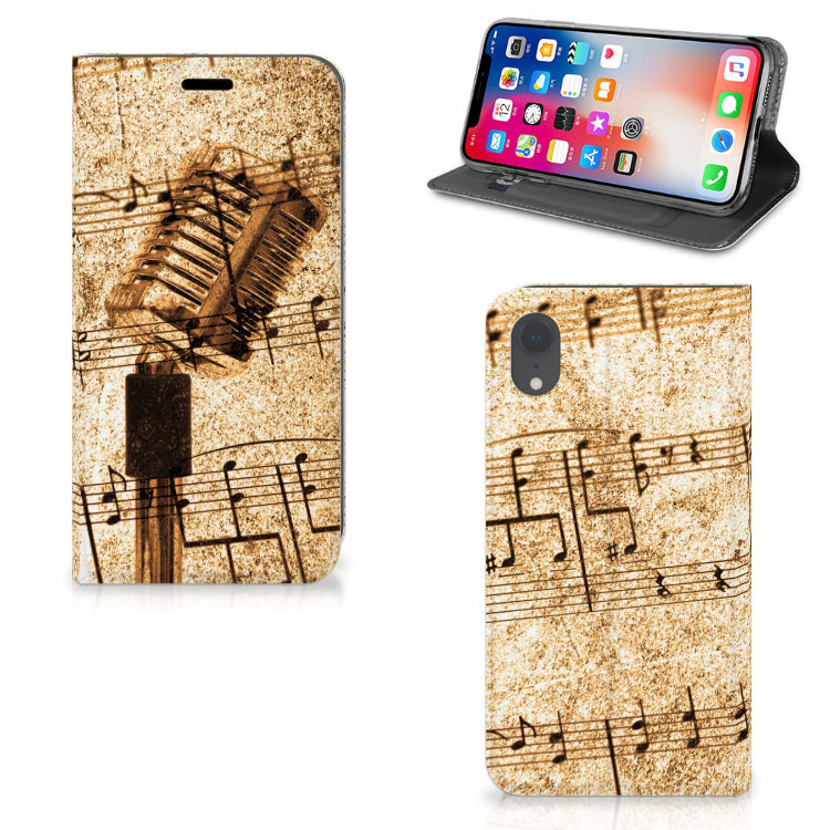 Apple iPhone Xr Stand Case Bladmuziek