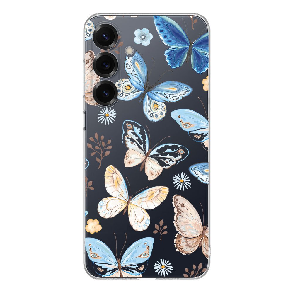 Samsung Galaxy S25 Plus TPU Hoesje Vlinder Backcover achterkant
