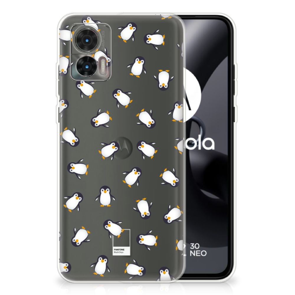 Motorola Edge 30 Neo TPU bumper Pinguïn achterzijde