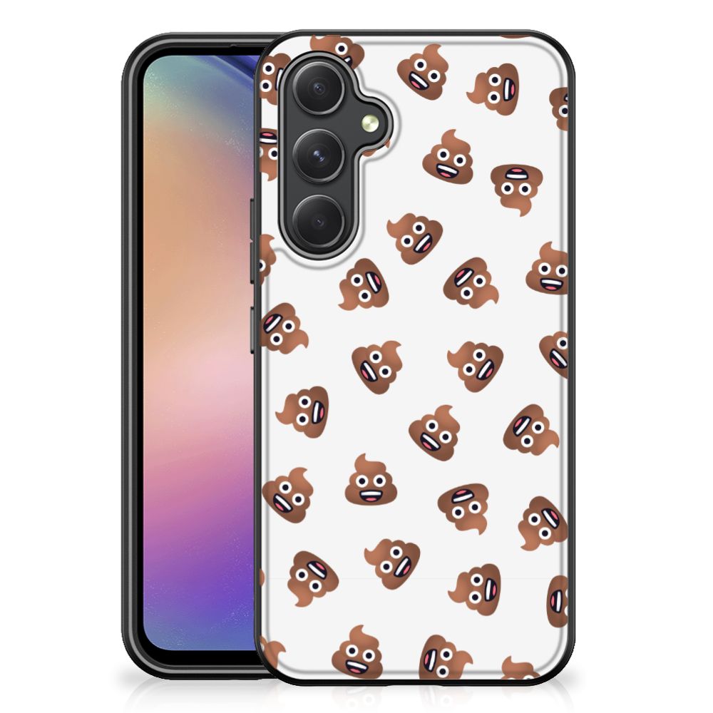 Samsung Galaxy A54 Back Case Poep Emojis design voorkant