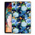 Samsung Galaxy Tab A9 Back Case IJsvogel bloemen design voorkant