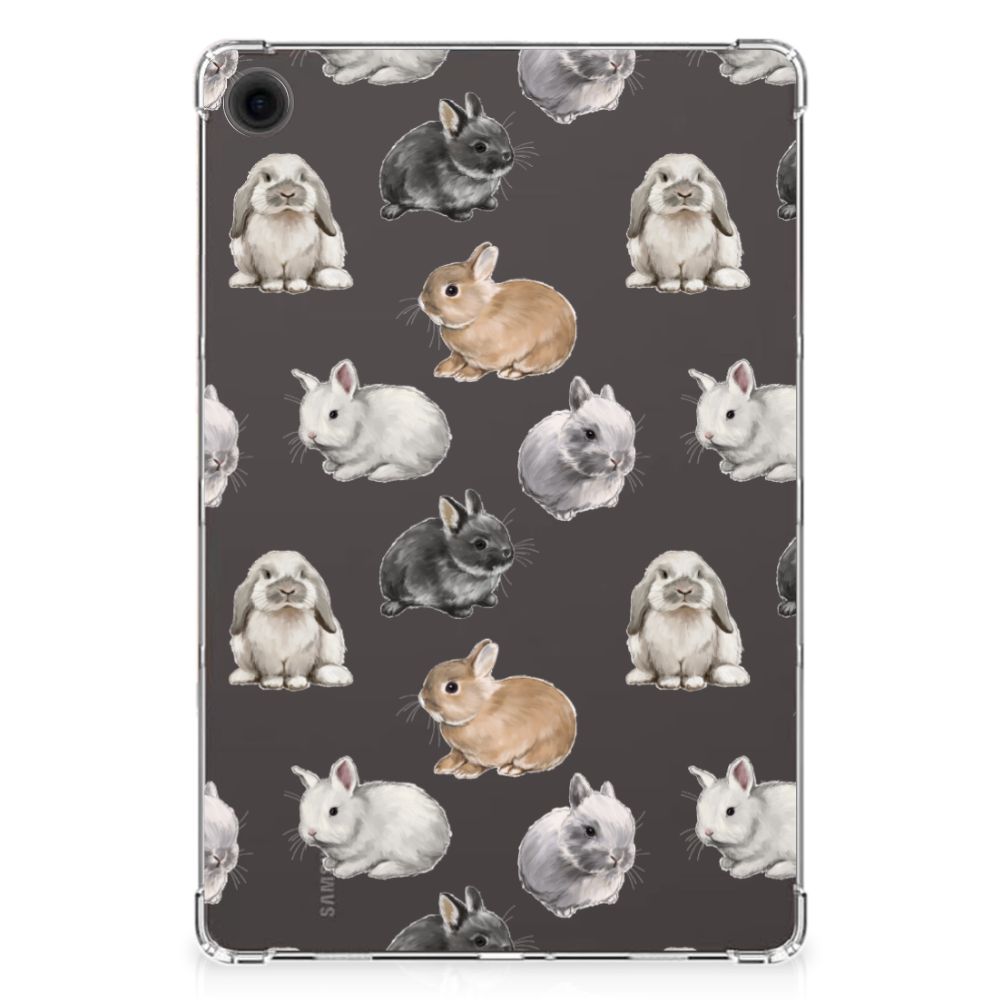 Back Case voor Samsung Galaxy Tab A9 Plus Konijntjes met schattige konijnen design đ°.