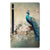 Samsung Galaxy Tab S7 Plus | S8 Plus Vintage Pauwen achterzijde design met pauw en bloemen