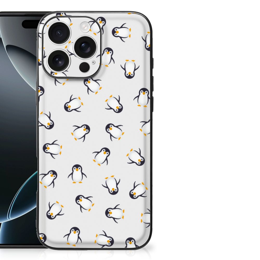 Back Case voor iPhone 16 Pro Max Pinguïn pinguïn design achterzijde