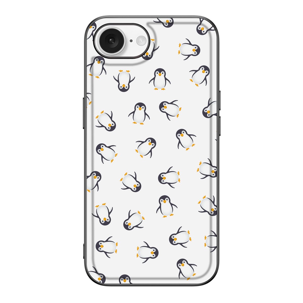 Back Case voor iPhone 16e Pinguïn pinguïn patroon achterzijde