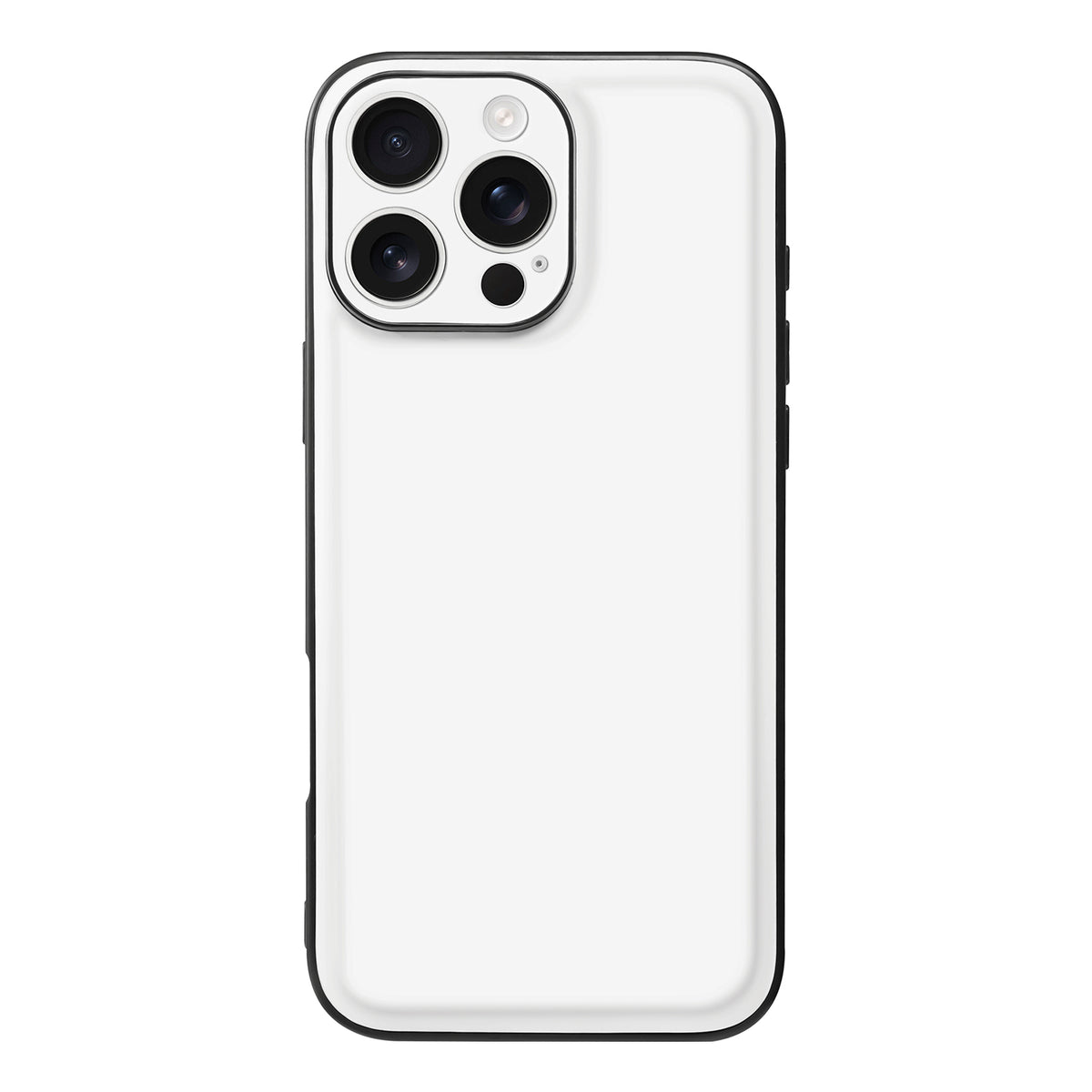 Apple iPhone 16 Pro Max Back Cover Hoesje Zwart Wit achterkant