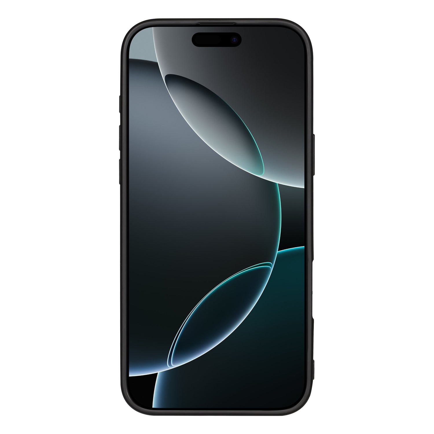 Apple iPhone 16 Pro Back Cover Hoesje Zwart Wit voorkant