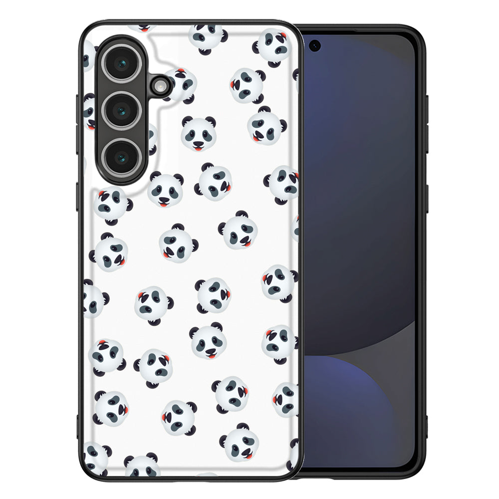 Samsung Galaxy S24 FE Back Cover Hoesje Maken panda design voorkant