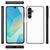Samsung Galaxy A16 5G/4G back cover hoesje zwart wit zijzicht voorkant achterkant