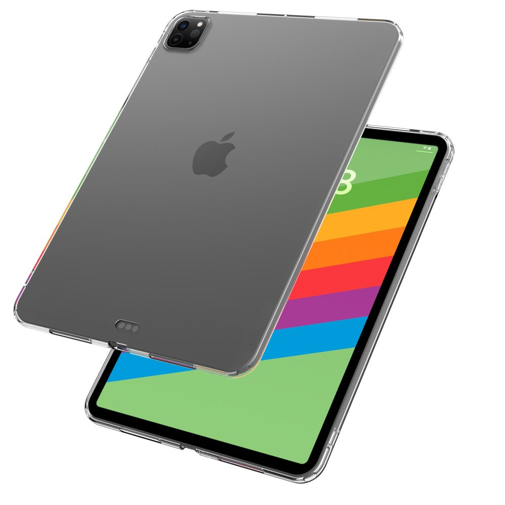 Apple iPad Pro 11 (2024) Back Cover Hoesje Transparant achteraanzicht