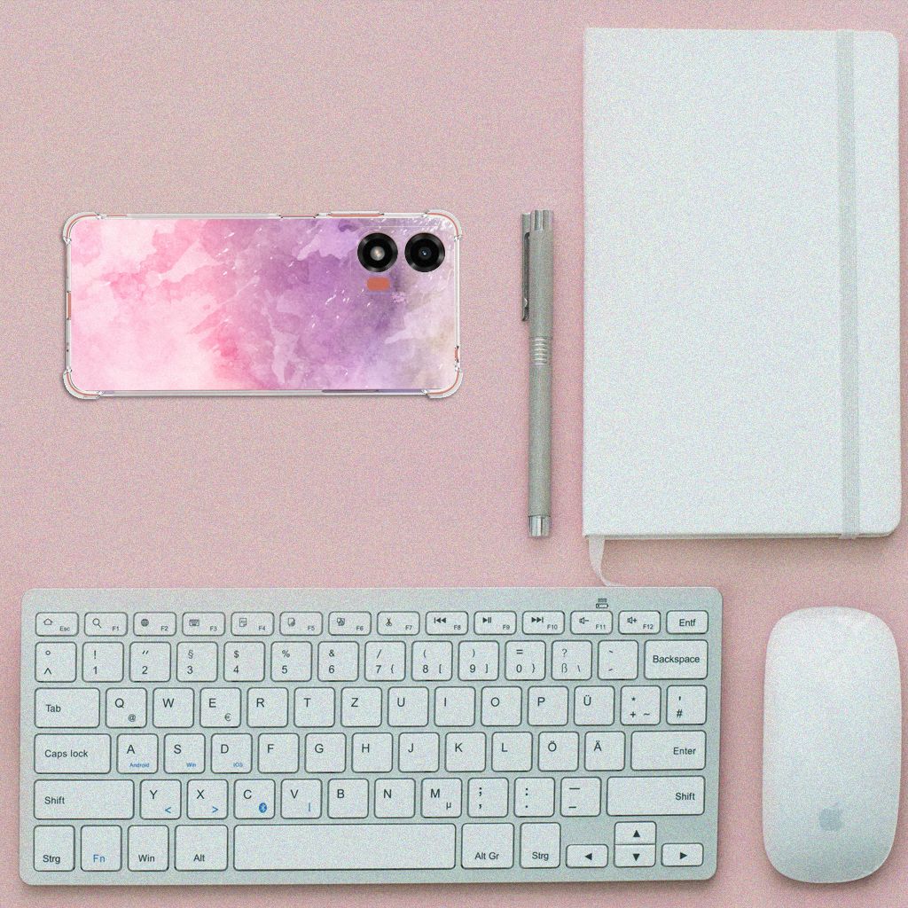 Back Cover Motorola Moto G24 | G24 Power | G04 Pink Purple Paint B2C Telecom