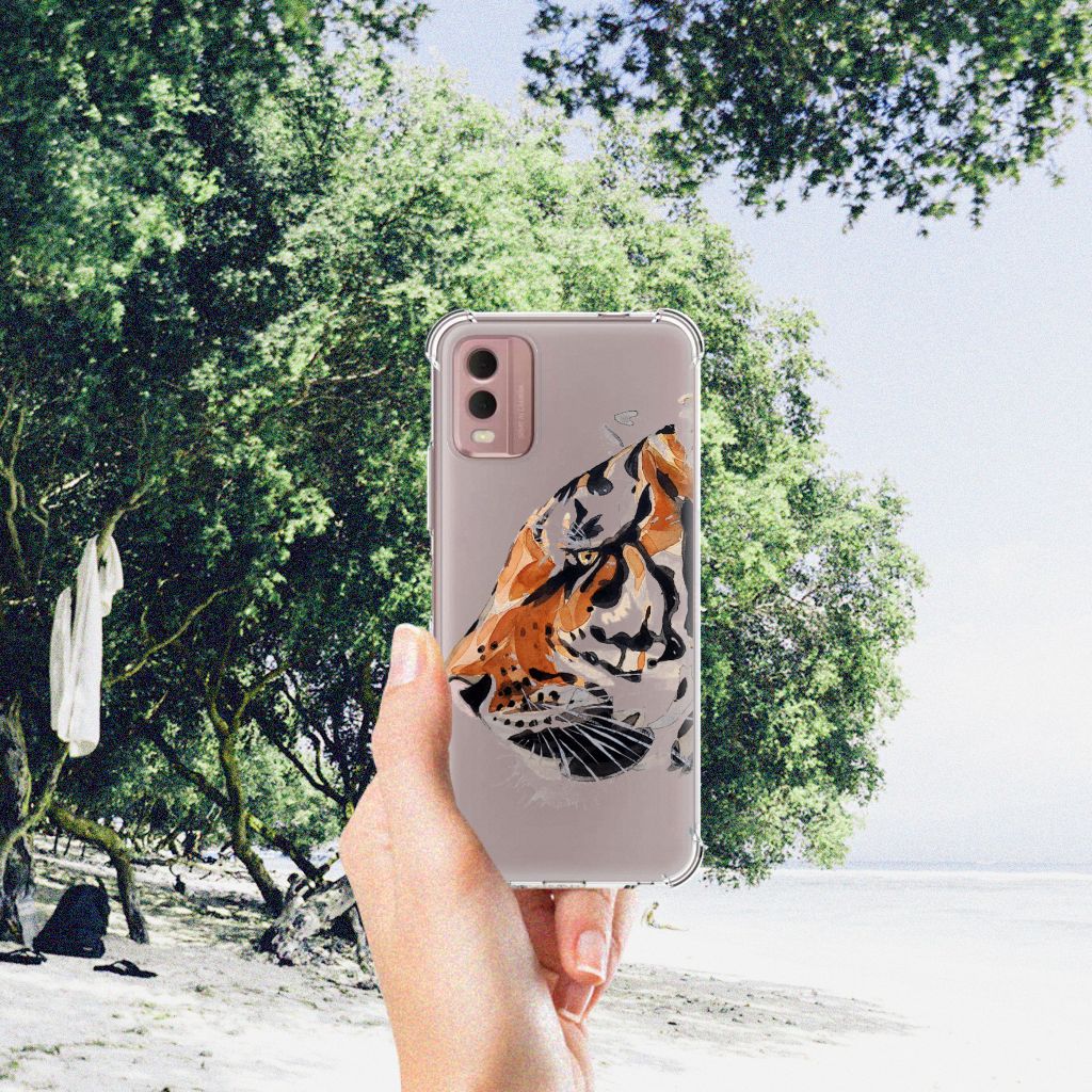 Back Cover Nokia C32 Watercolor Tiger B2C Telecom