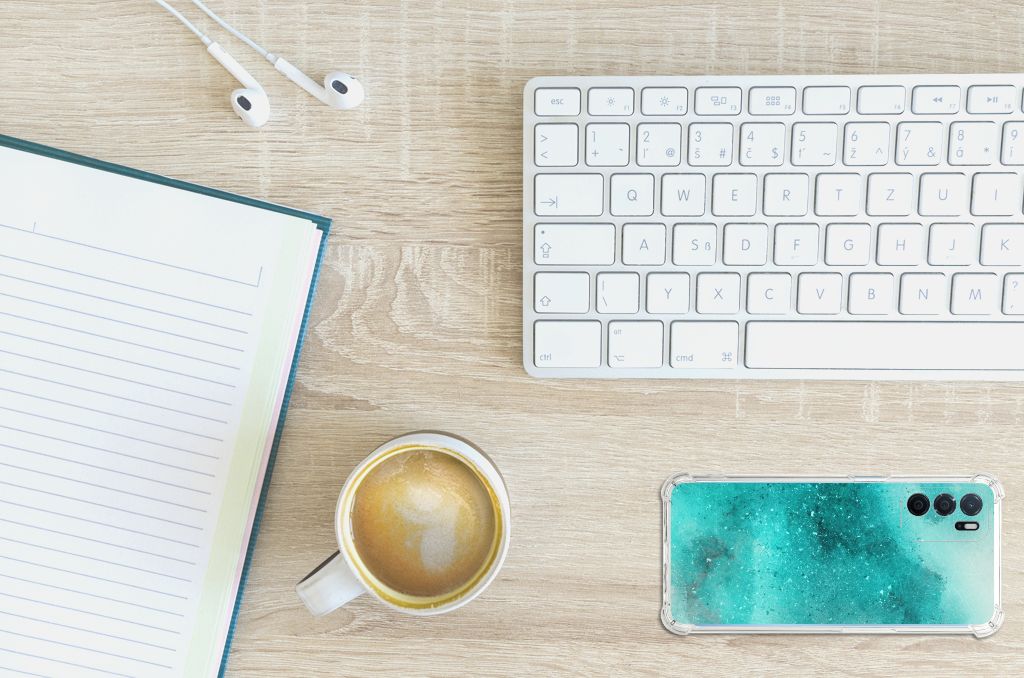 Back Cover OPPO A16 | A16s | A54s Painting Blue B2C Telecom