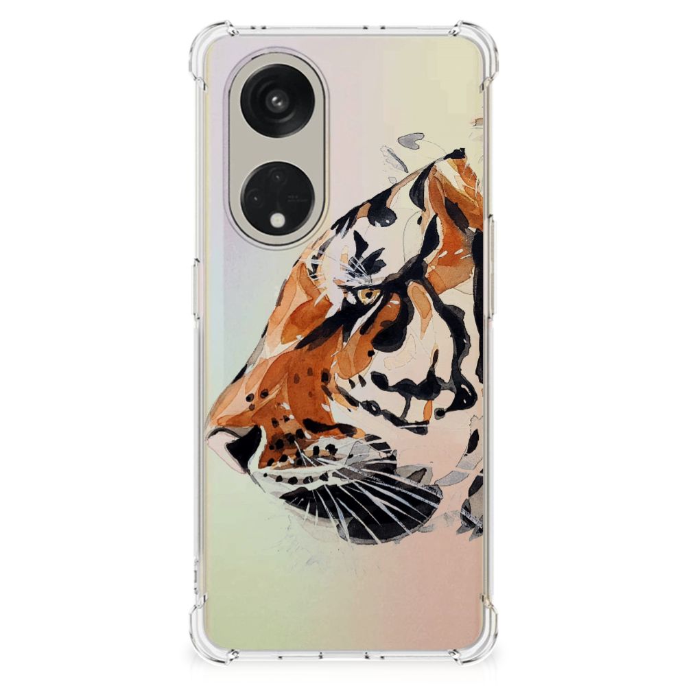 Back Cover OPPO Reno8 T 5G Watercolor Tiger B2C Telecom