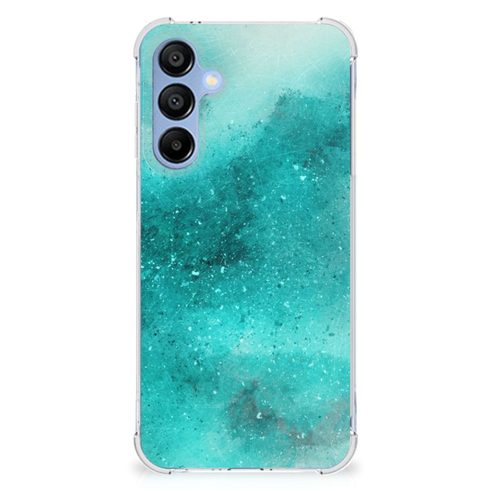 Samsung Galaxy A16 Back Cover Painting Blue achteraanzicht
