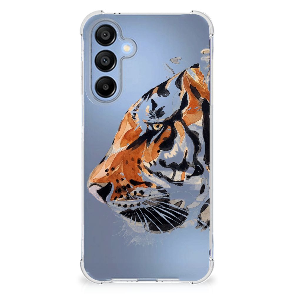 Samsung Galaxy A16 Back Cover Watercolor Tiger zijkant