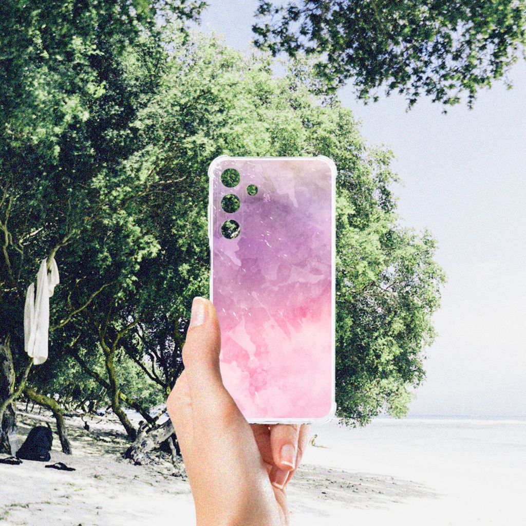Back Cover Samsung Galaxy A25 Pink Purple Paint B2C Telecom