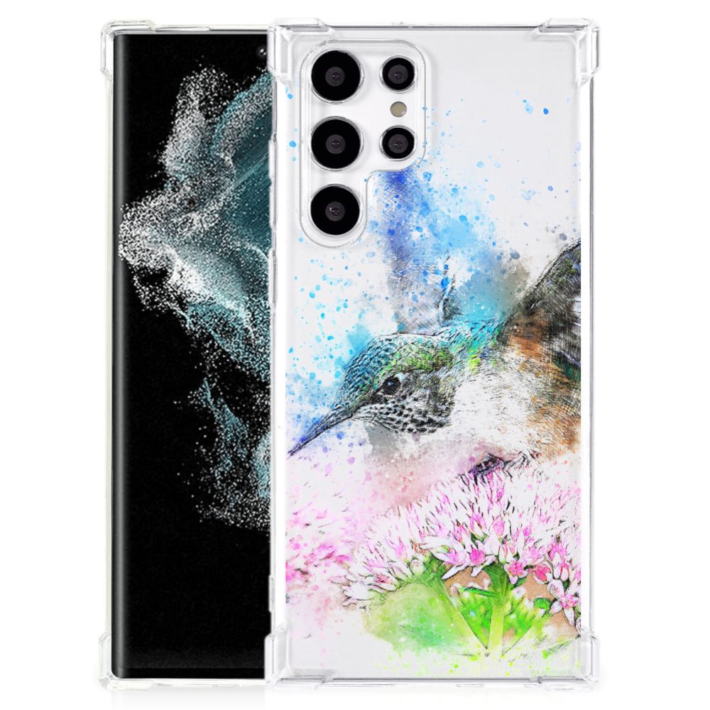 Samsung Galaxy S22 Ultra Back Cover Vogel design voorzijde