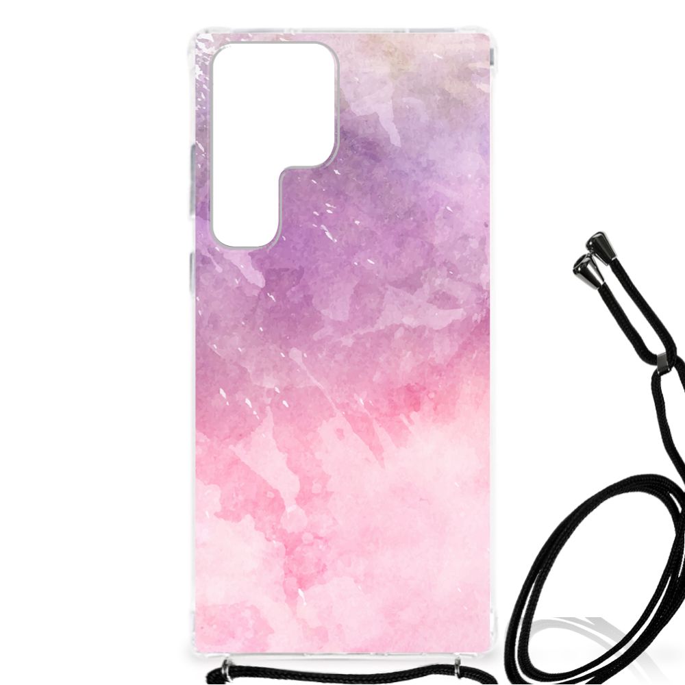 Back Cover Samsung Galaxy S23 Ultra Pink Purple Paint B2C Telecom