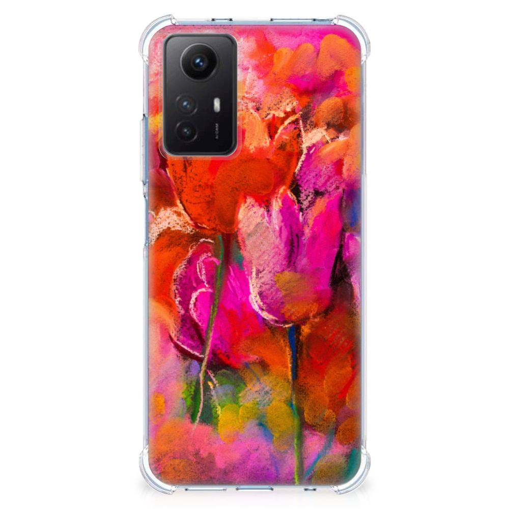 Back Cover Xiaomi Redmi Note 12s Tulips voorkant