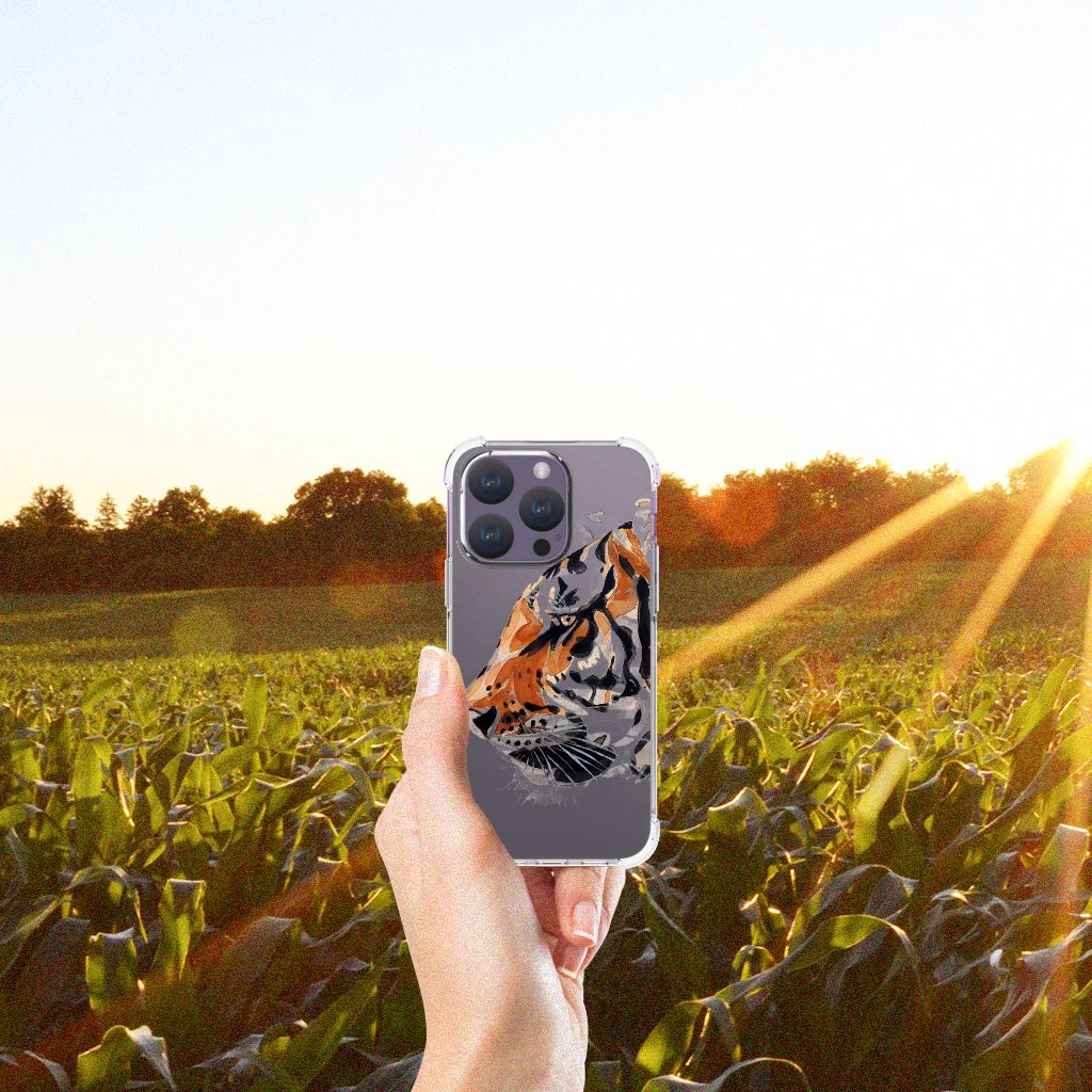 Back Cover iPhone 15 Pro Watercolor Tiger B2C Telecom