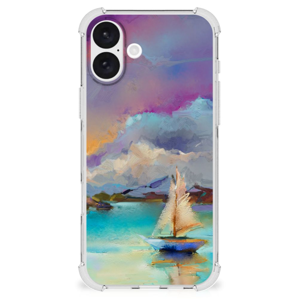 iPhone 16 Plus Back Cover Boat design voorkant