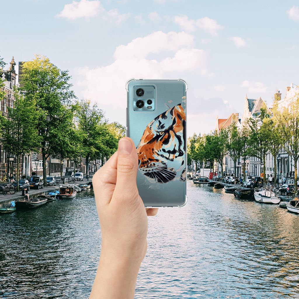 Back Cover otorola Moto G72 Watercolor Tiger B2C Telecom