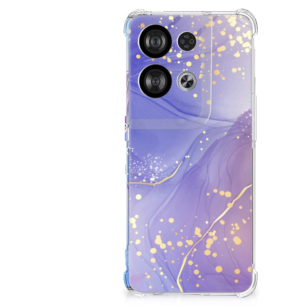 Back Cover voor OPPO Reno8 Watercolor Paars B2C Telecom