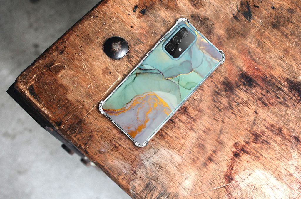 Samsung Galaxy A52 4G/5G Back Cover Watercolor Mix bovenaanzicht