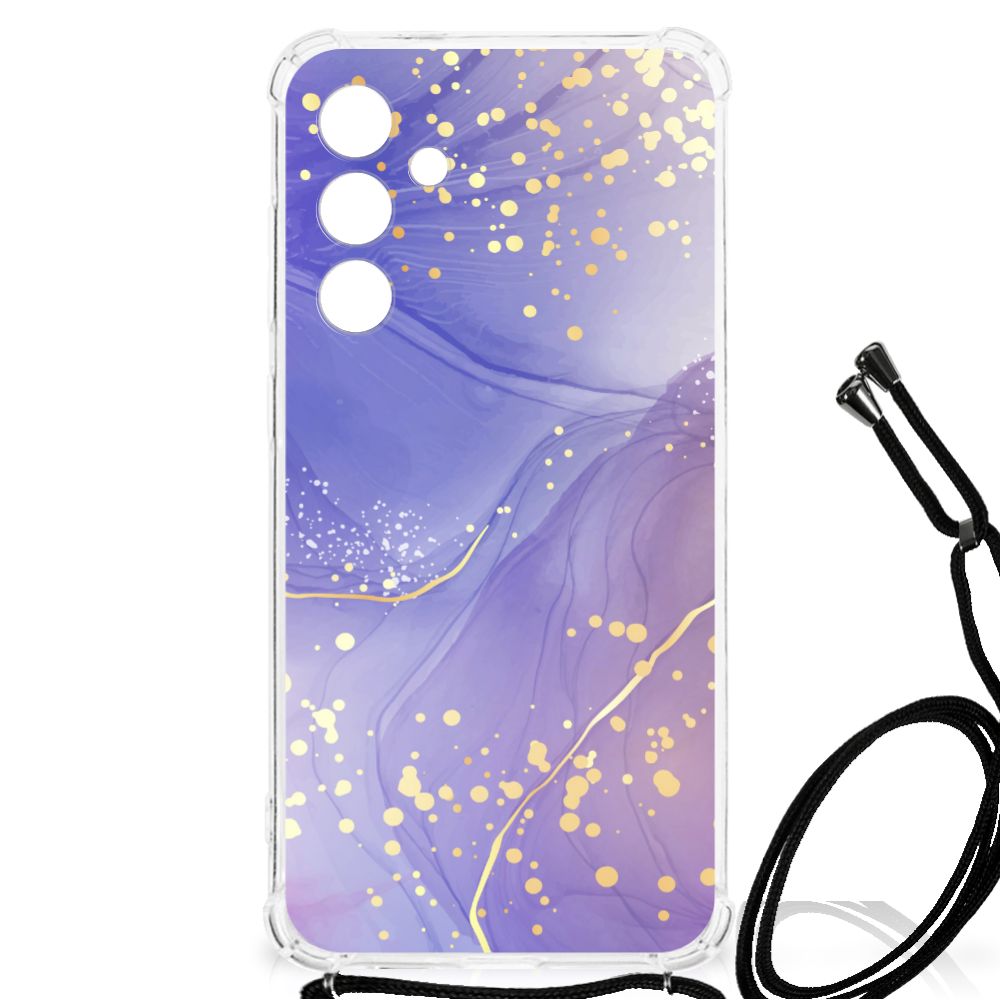 Back Cover voor Samsung Galaxy A55 Watercolor Paars B2C Telecom
