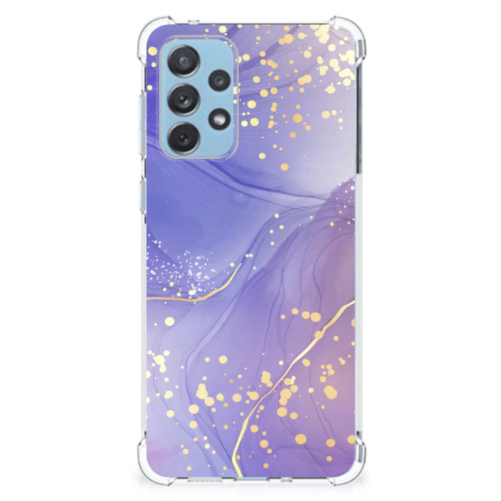 Back Cover voor Samsung Galaxy A73 Watercolor Paars B2C Telecom