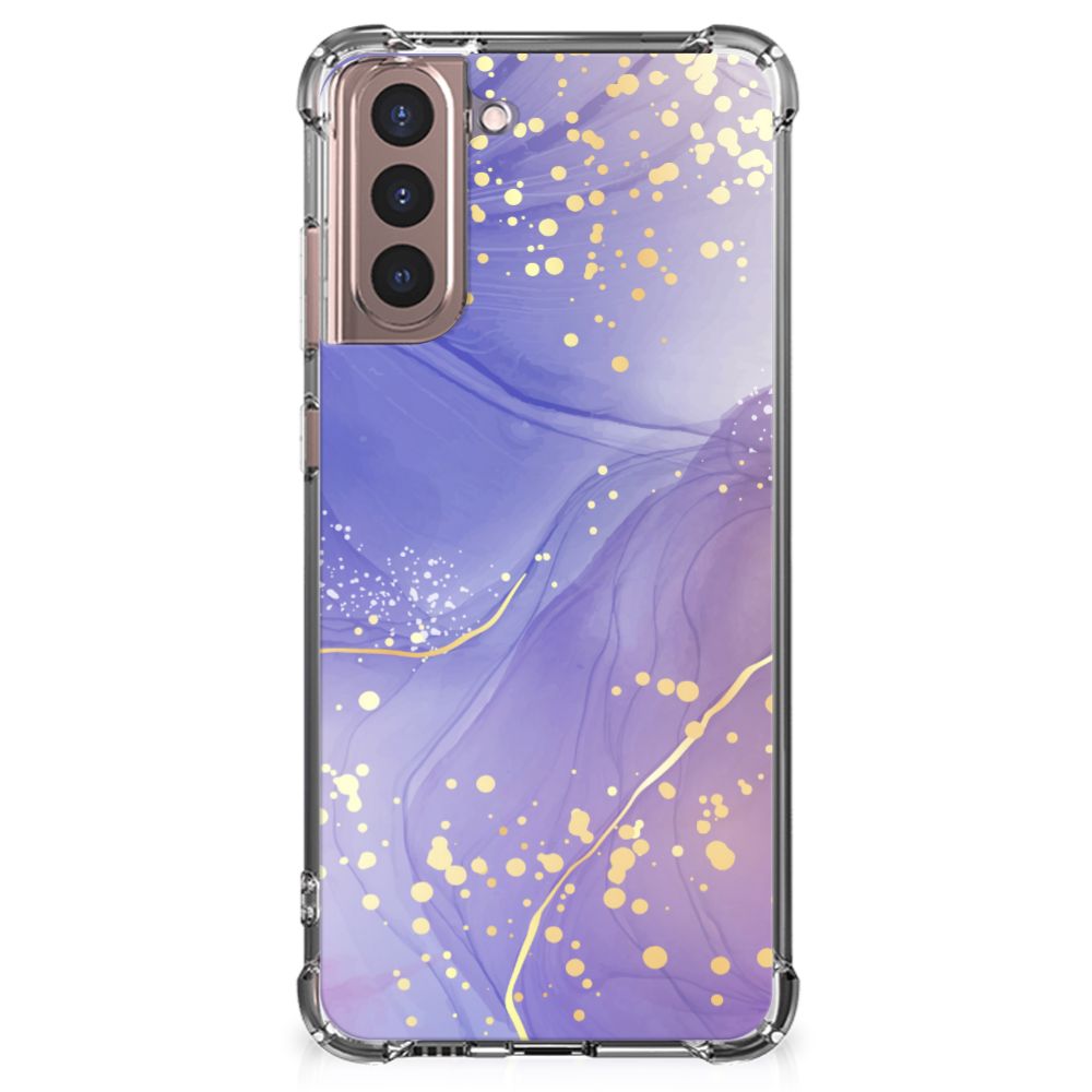 Back Cover voor Samsung Galaxy S21 Plus Watercolor Paars B2C Telecom