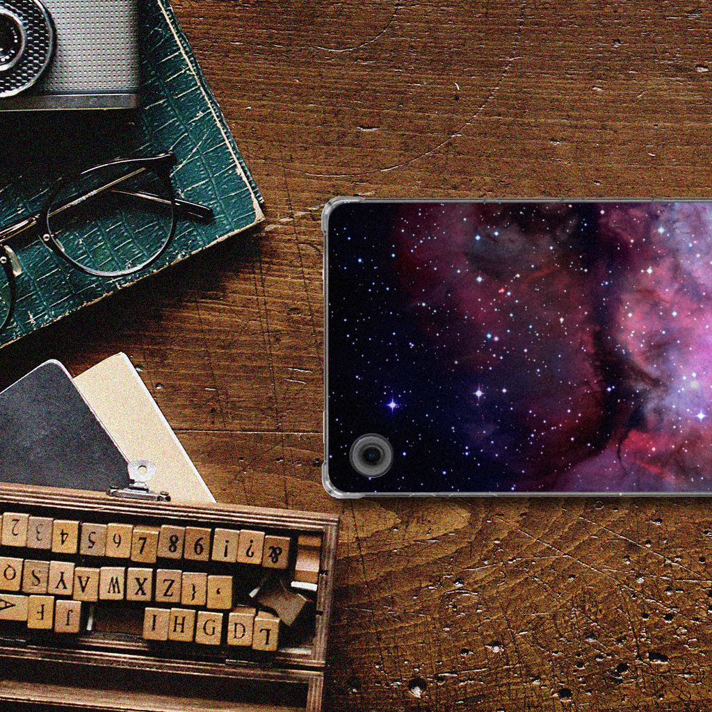 Samsung Galaxy Tab A9 Galaxy Back Cover heelal design boven