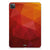 Apple iPad Pro 11 (2024) Back Cover Polygon Red abstract design achteraanzicht