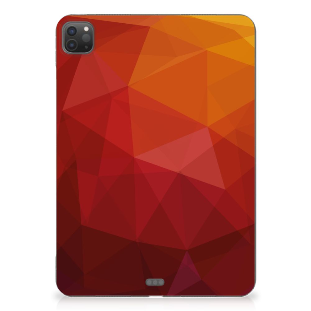Back Cover voor iPad Pro 11 (2024) Polygon Red