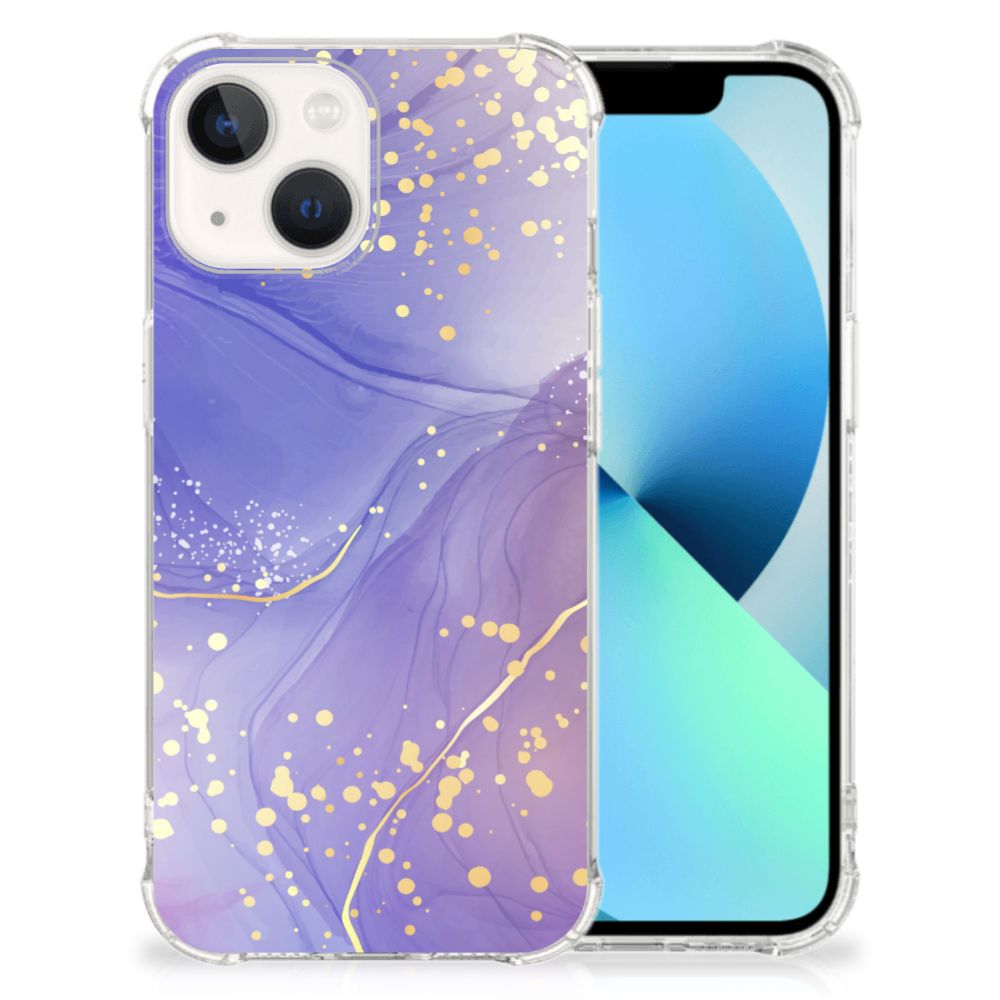 Back Cover voor iPhone 13 Watercolor Paars B2C Telecom