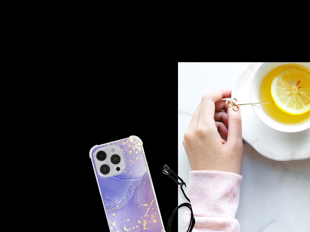 Back Cover voor iPhone 14 Pro Watercolor Paars B2C Telecom