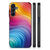 Samsung Galaxy A15 Backcover Regenboog design achterkant zijaanzicht