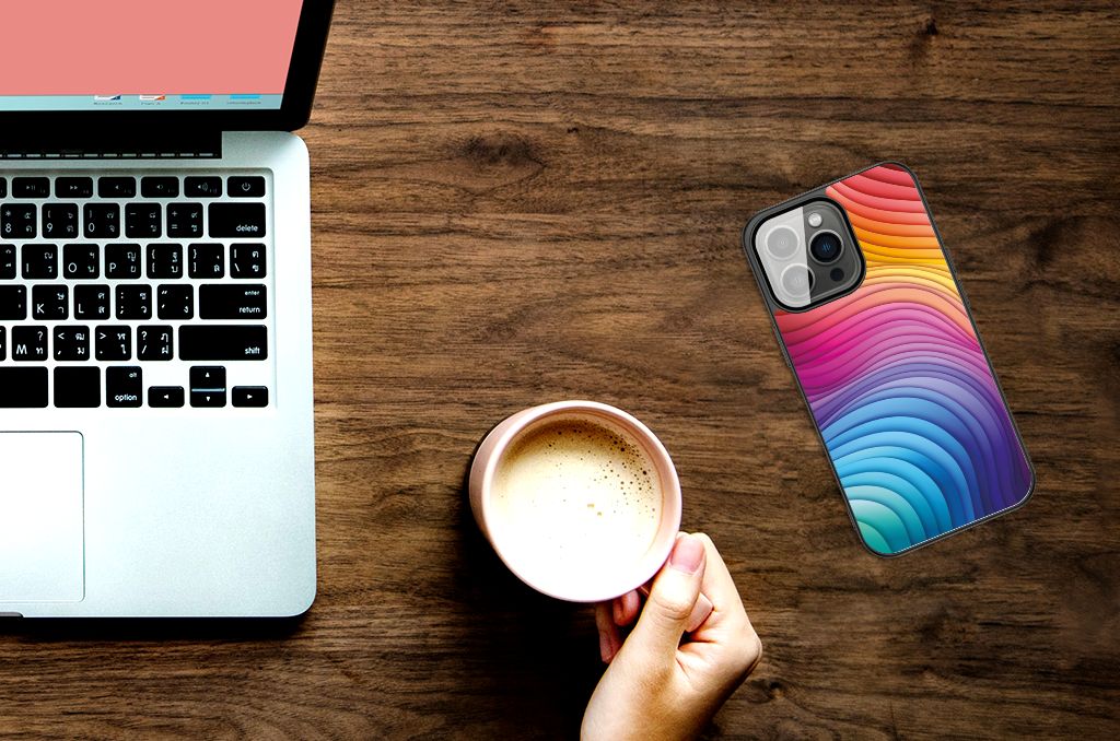 Backcover voor iPhone 13 Pro Max Regenboog B2C Telecom