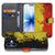 Belgische Vlag Hoesje Voor iPhone 17 Book Case design vlekkerig rood-geel-zwart aanzicht