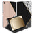 Black Pink Shapes Tablet Hoesje met Standaard Samsung Galaxy Tab A11 Plus tablet hoesje zwart roze design