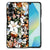 Samsung Galaxy A16 5G/4G Bloemen Hoesje Dark Flowers voorkant zijaanzicht