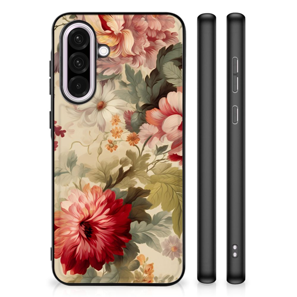 Samsung Galaxy A56 Bloemen Hoesje Bloemen design voorkant zijkant