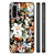 Samsung Galaxy A56 Bloemen Hoesje Dark Flowers voorkant zijkanten