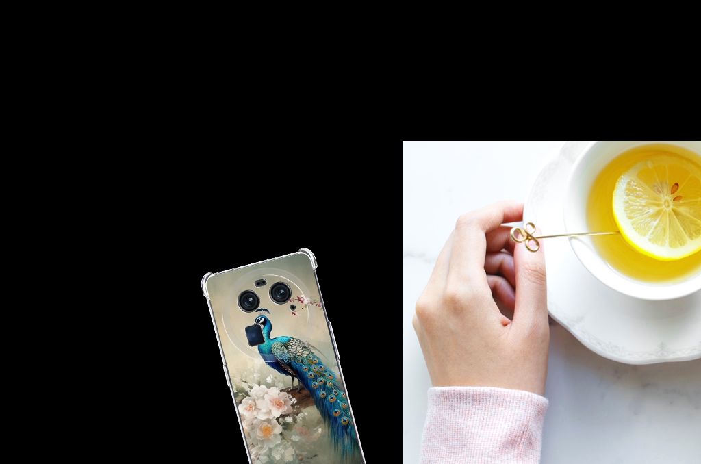 Bloemen Hoesje voor Samsung Galaxy S21 Plus Flowers Blue B2C Telecom