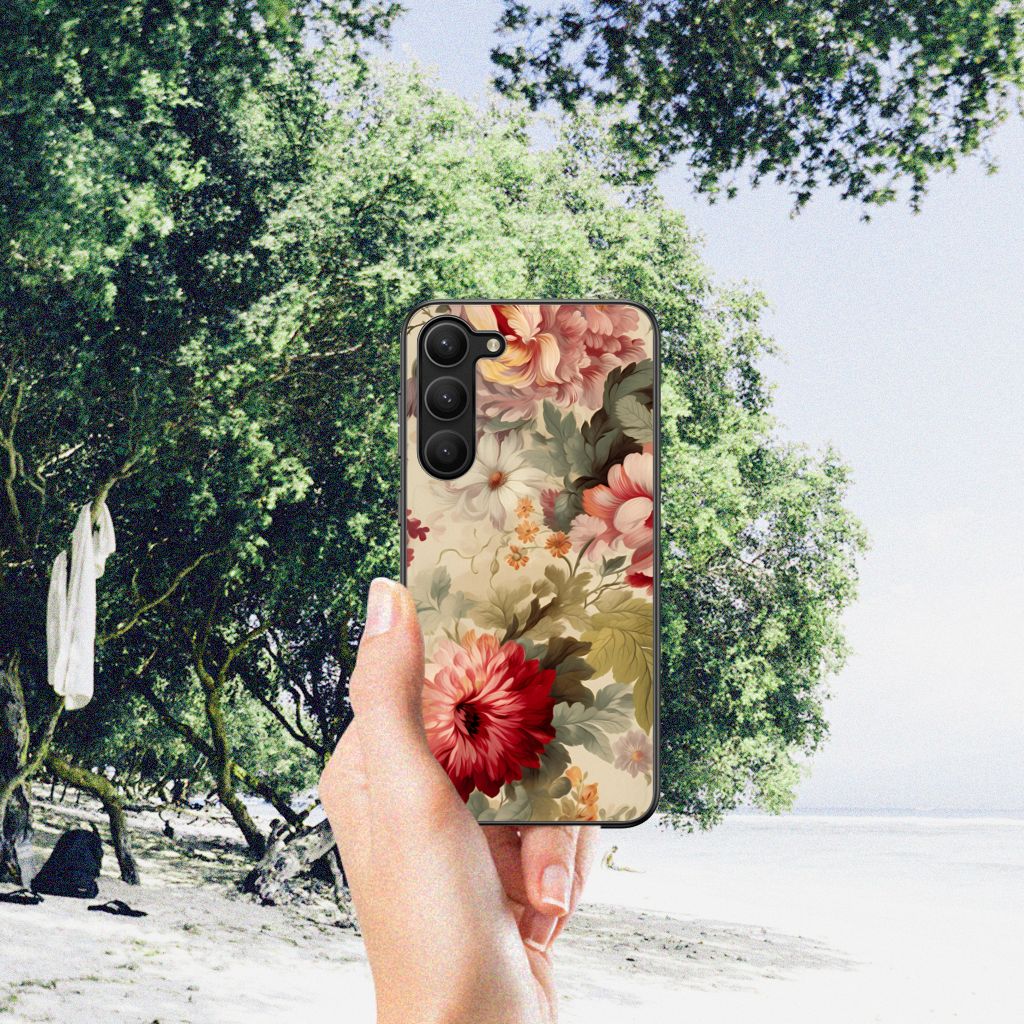 Bloemen Hoesje voor Samsung Galaxy S23 Plus Bloemen B2C Telecom