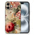Apple iPhone 16 Bloemen Hoesje bloemen achterzijde