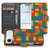 Apple iPhone Air Blokken Design Hoesje Voor iPhone Air Book Case voorkant en binnenkant